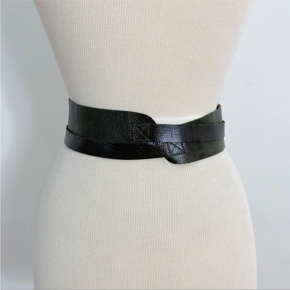 B-Low Wide Front Soft Leather Wrap Belt New — image 3 of 4